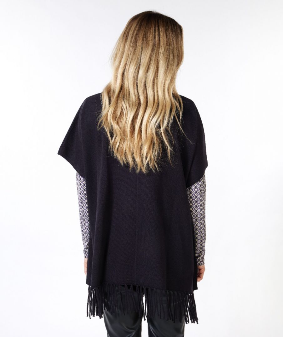 Esqualo Poncho Fringes