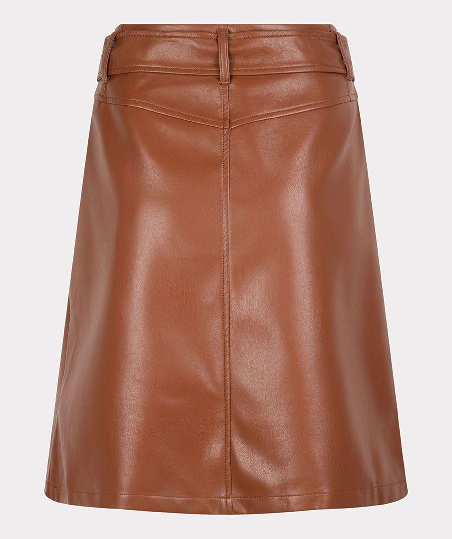 Esqualo Skirt Belted A-line PU