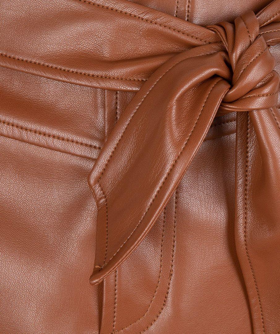 Esqualo Skirt Belted A-line PU