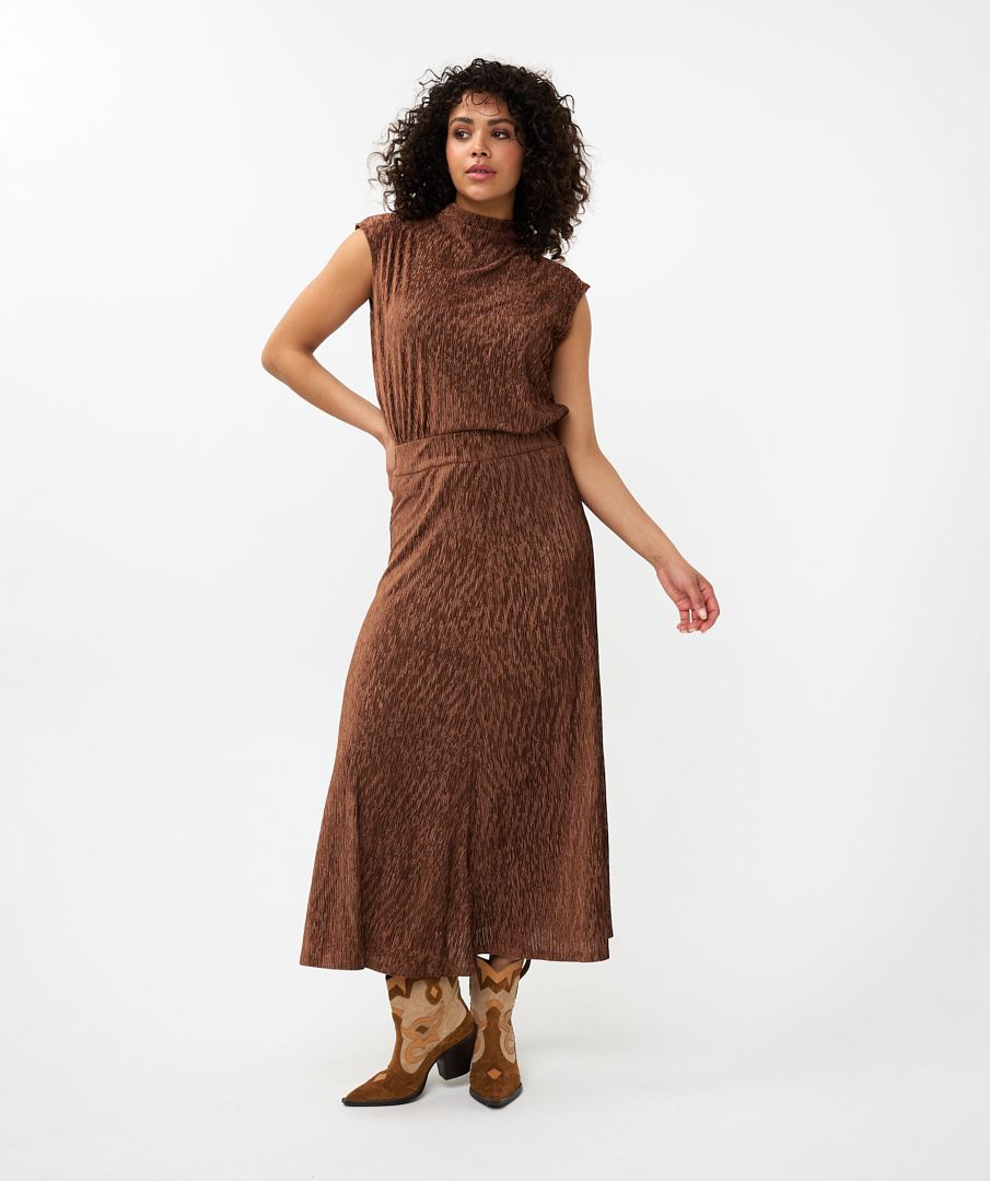 Esqualo Skirt Crinkled Velours