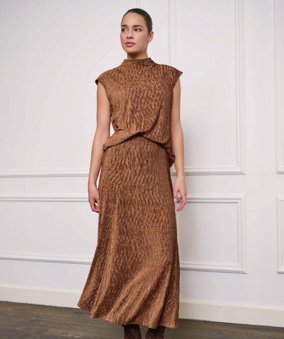 esqualo Skirt crinkled velours