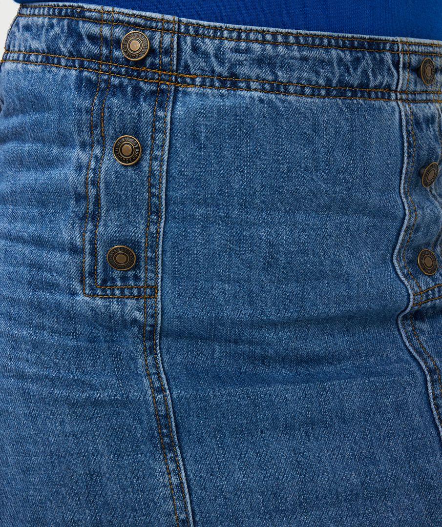 Esqualo Skirt Denim Buttons