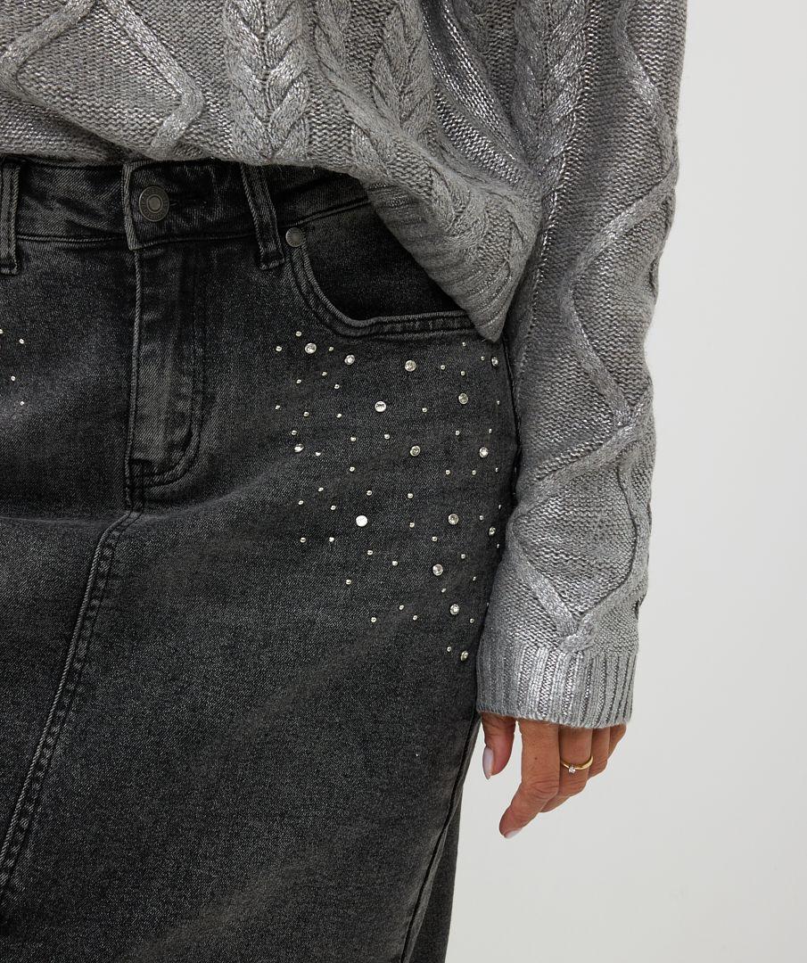 Esqualo Skirt Jeans Embellishment