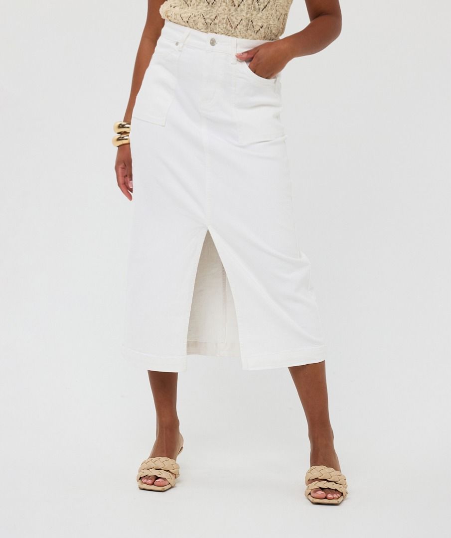 Esqualo Skirt Maxi CF Split