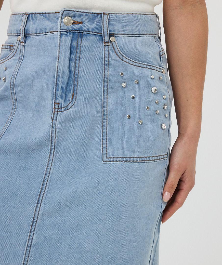 Esqualo Skirt Maxi Embellished