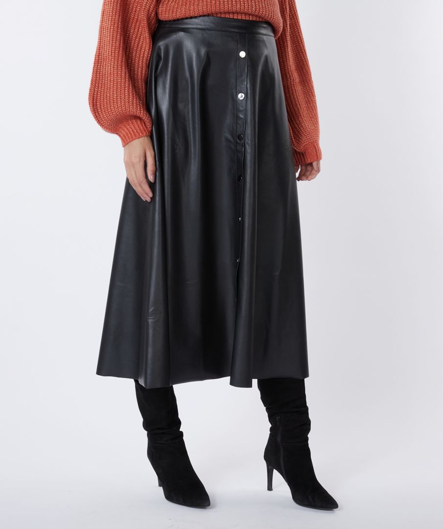 Esqualo Skirt Midi Light PU