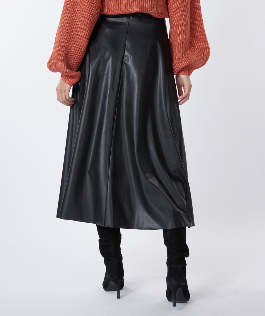 Esqualo Skirt Midi Light PU