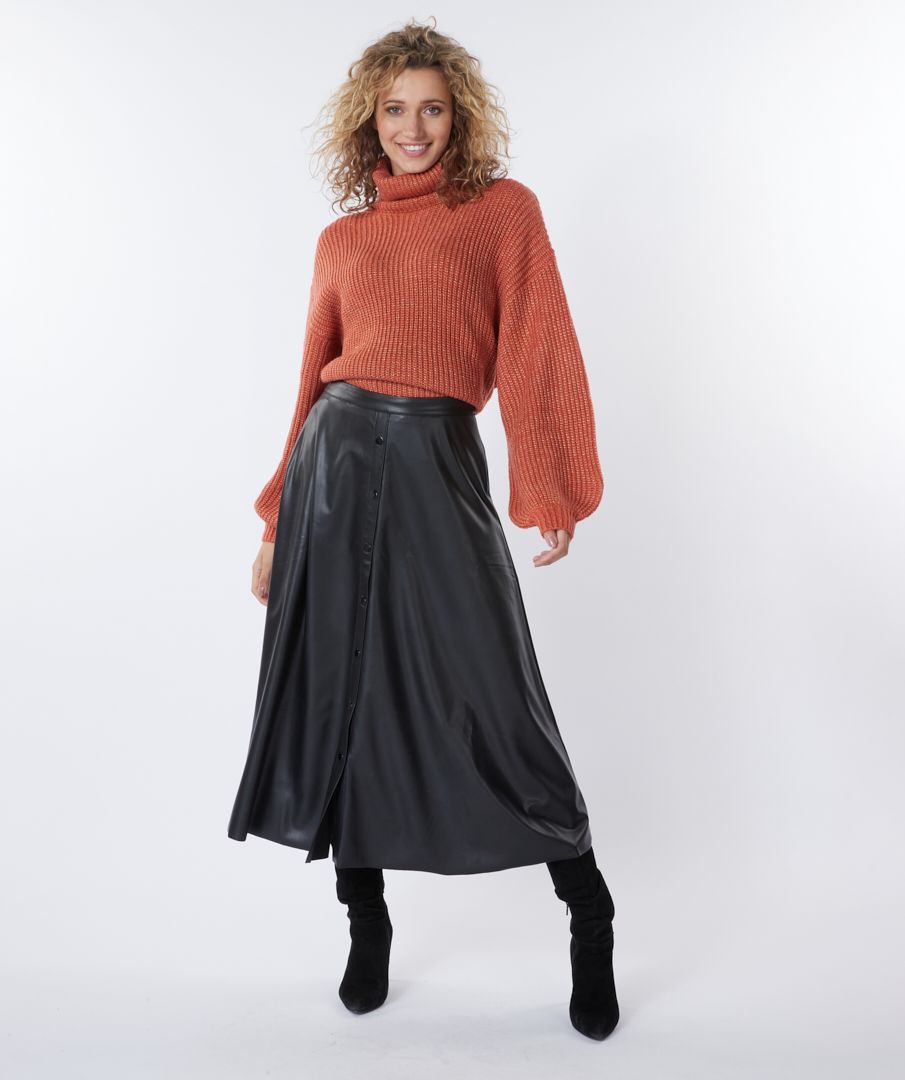 esqualo Skirt midi light PU