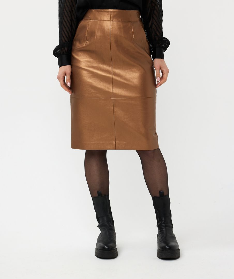 Esqualo Skirt Pencil Vegan Leather