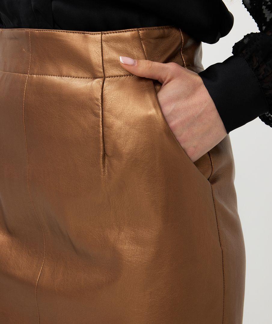 Esqualo Skirt Pencil Vegan Leather