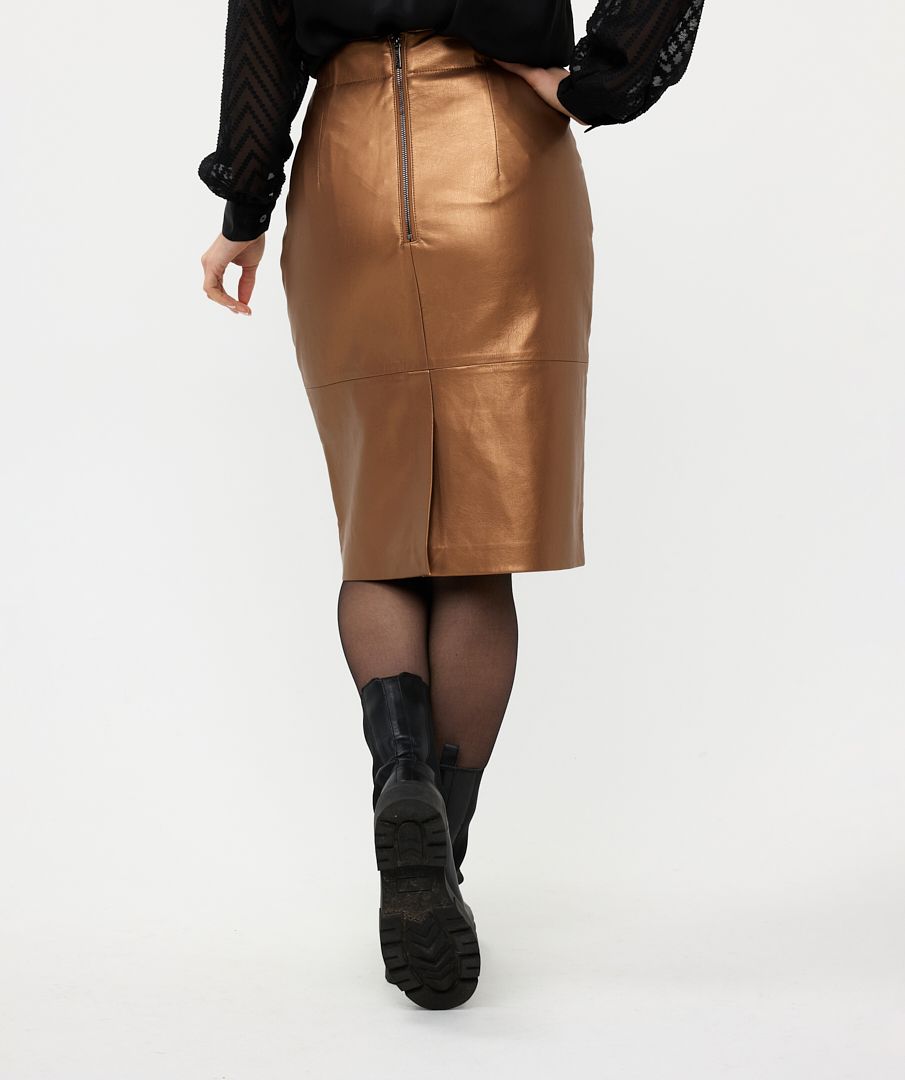 Esqualo Skirt Pencil Vegan Leather