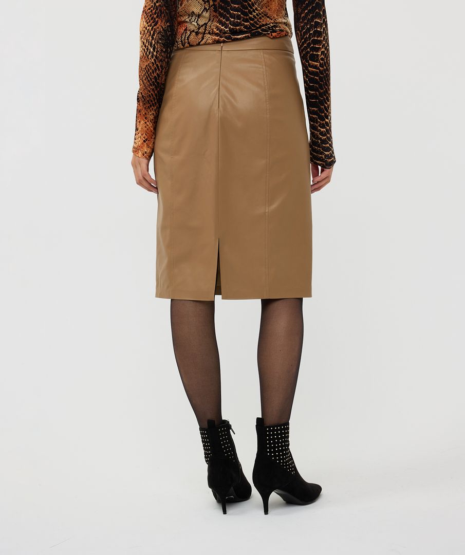 Esqualo Skirt Pencil Vegan Leather