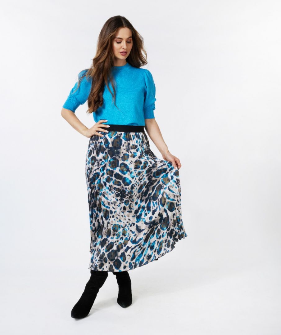 Esqualo Skirt Plisse Animal Roots