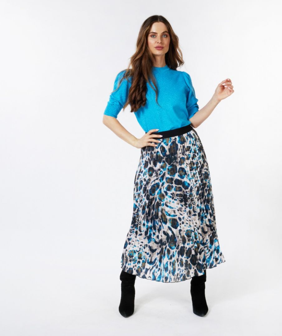 Esqualo Skirt Plisse Animal Roots