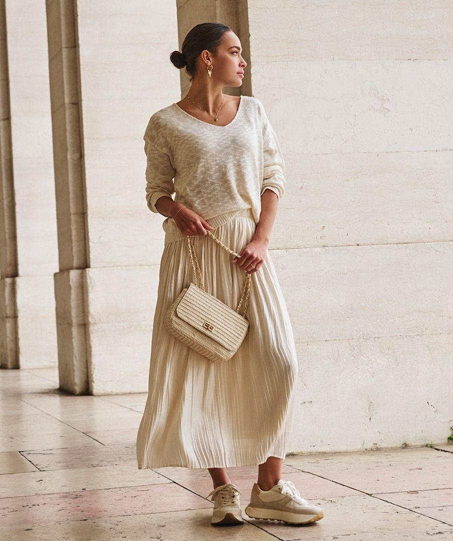 esqualo Skirt plisse changeant