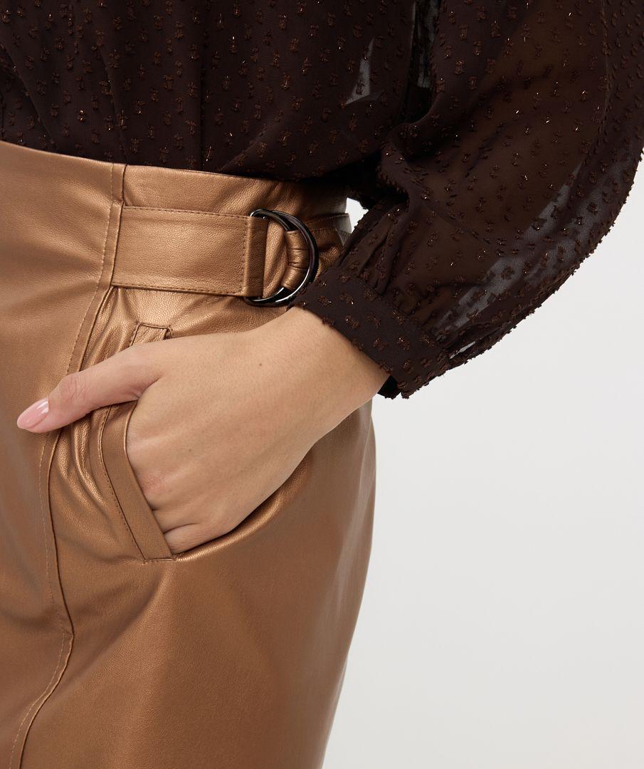 Esqualo Skirt Short Vegan Leather