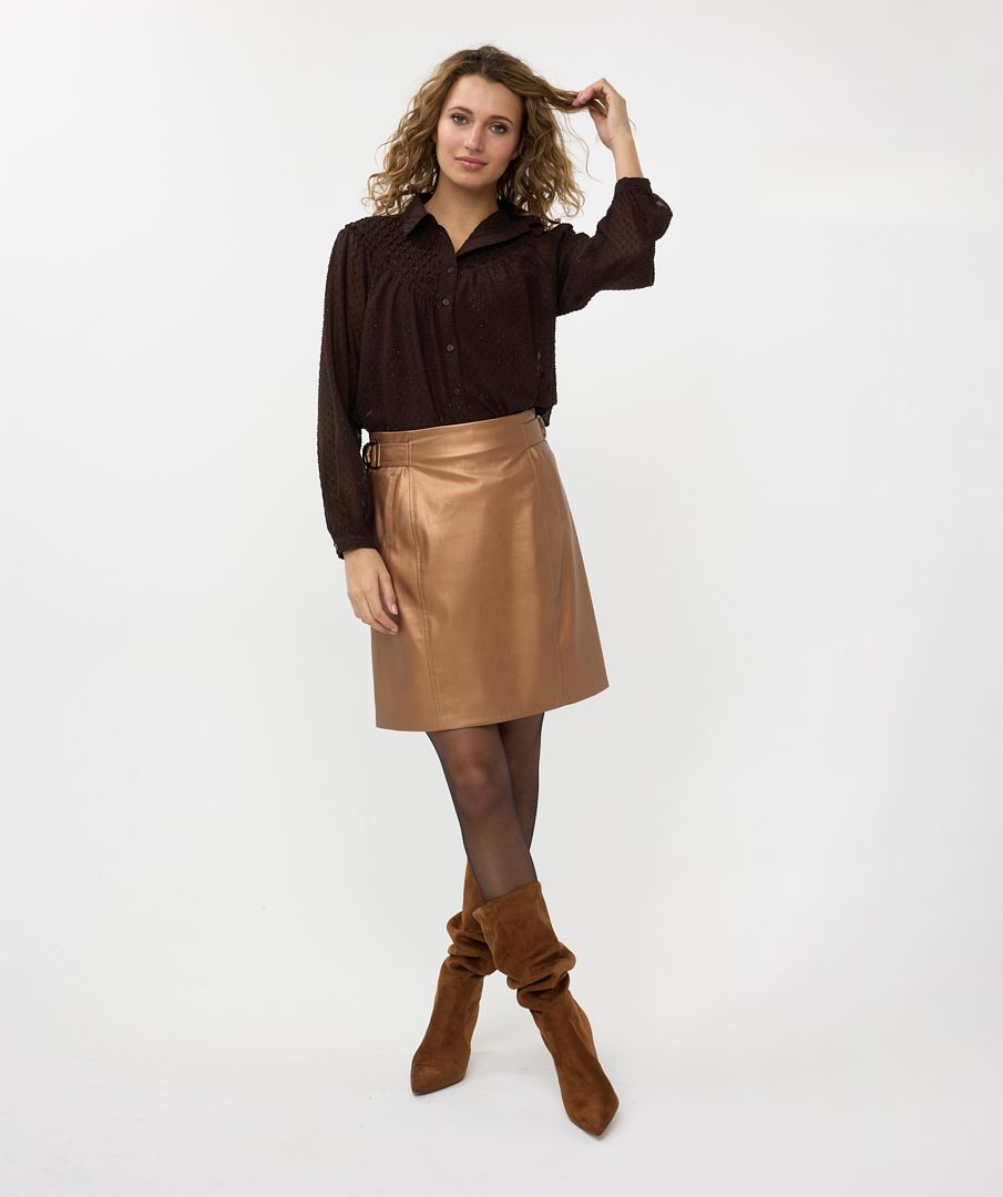 esqualo Skirt short vegan leather