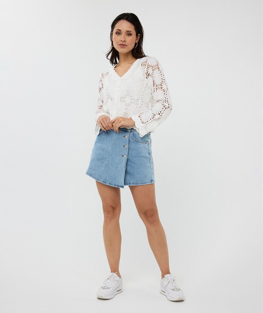 Esqualo Skort Jeans Stretch
