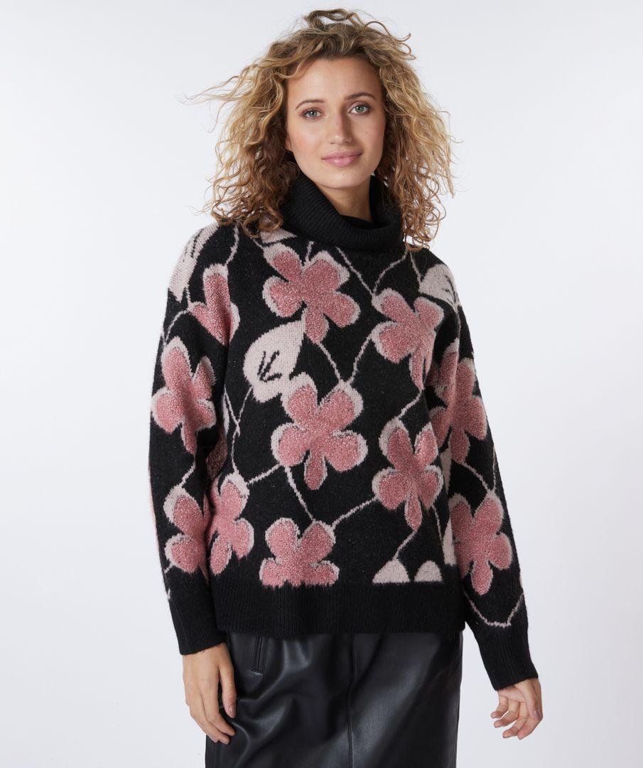 Esqualo Sweater 3D Flowers