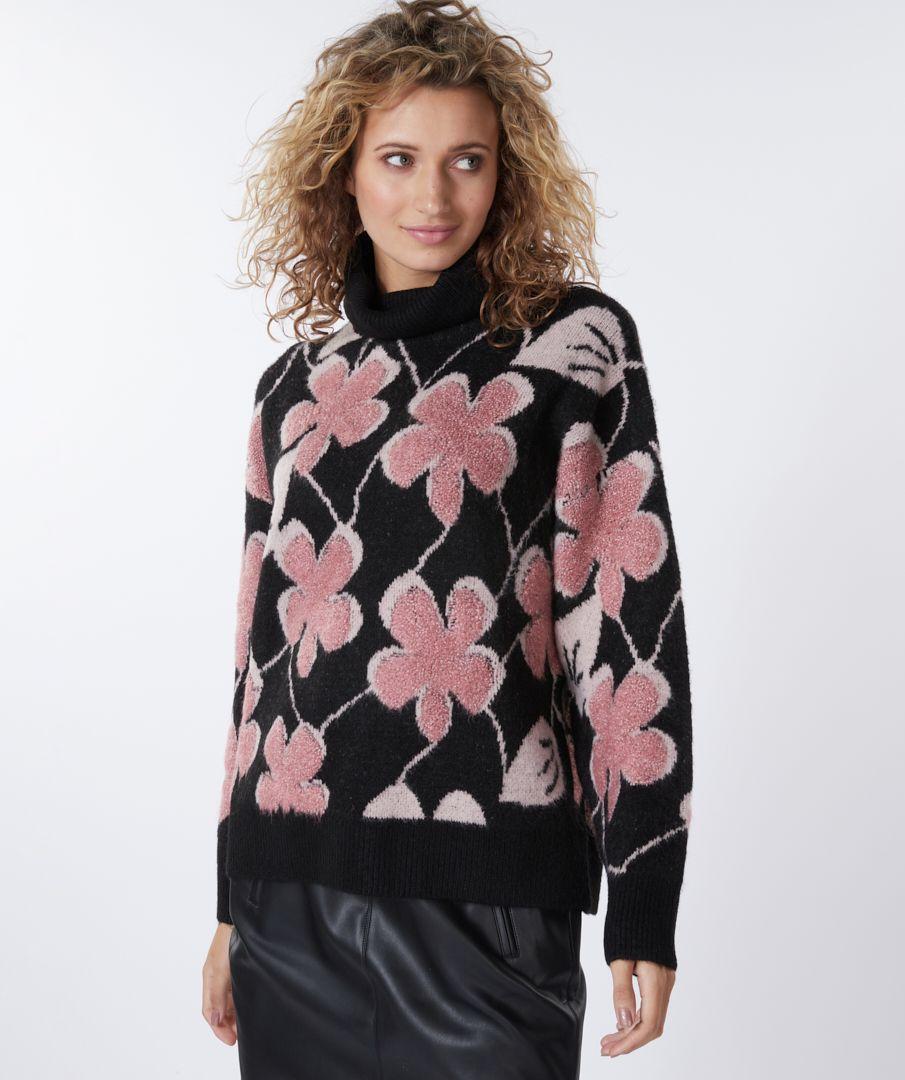 Esqualo Sweater 3D Flowers