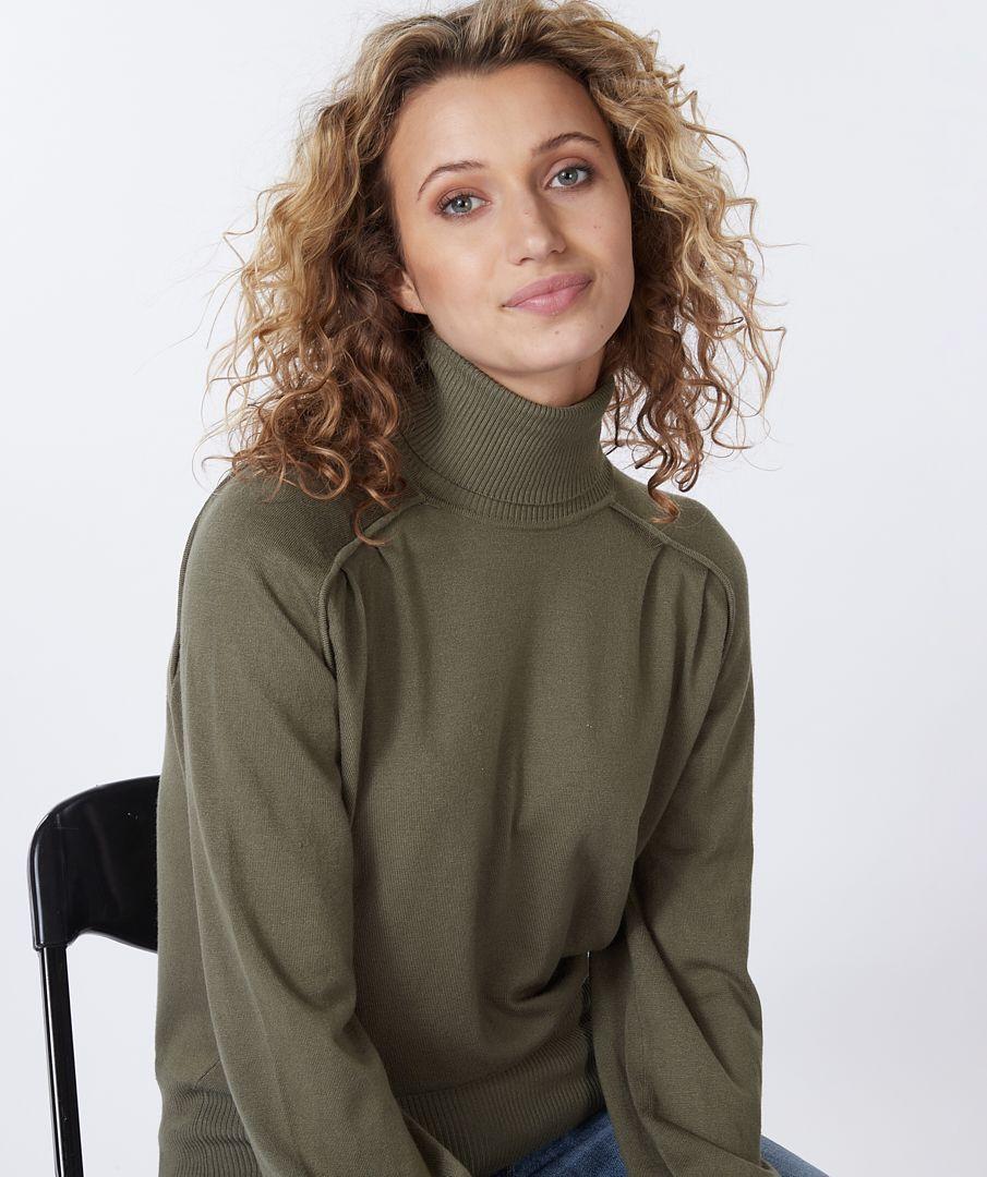 Esqualo Sweater Basic Pleats Col