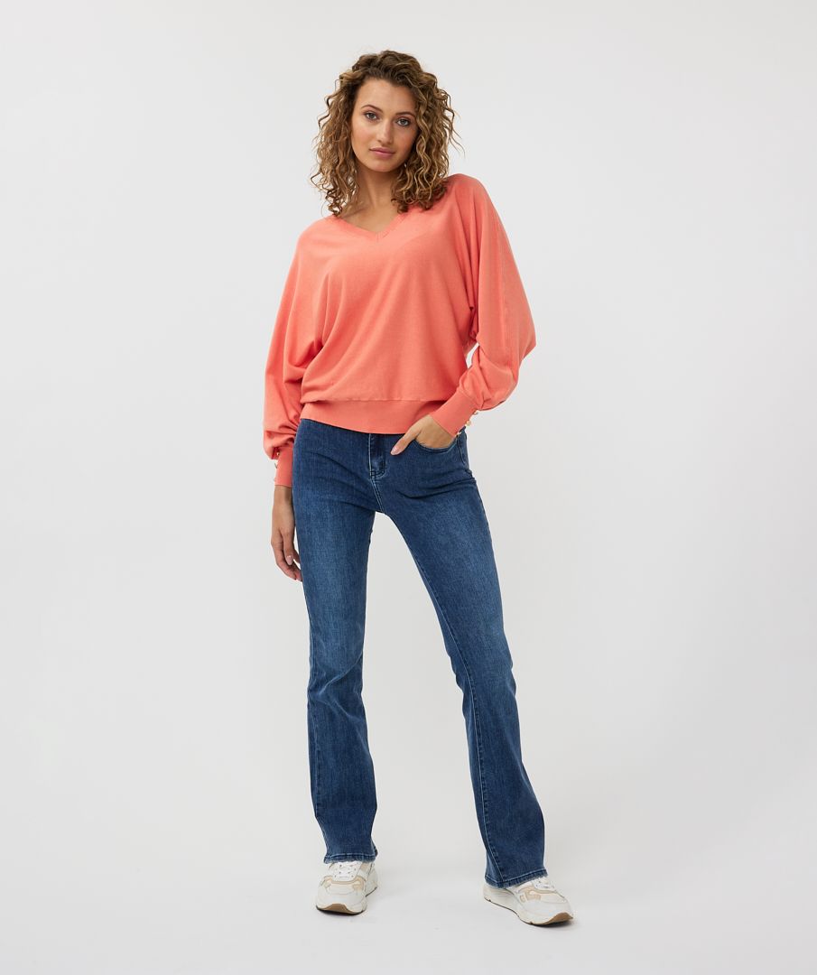 Esqualo Sweater Batwing Basic Knit