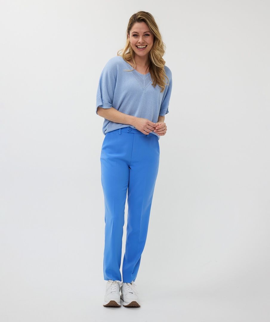 Esqualo Sweater Batwing Pointelle Lurex