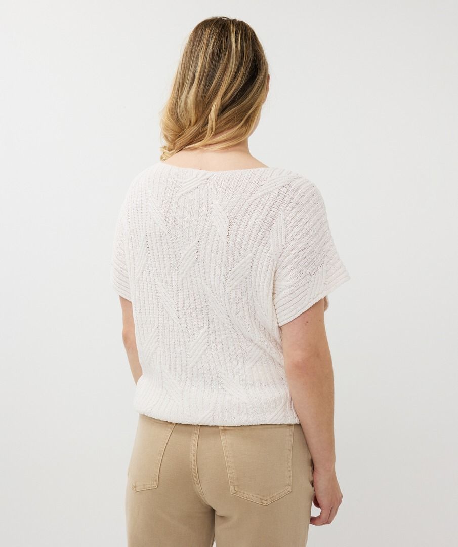 Esqualo Sweater Batwing Slub Lurex