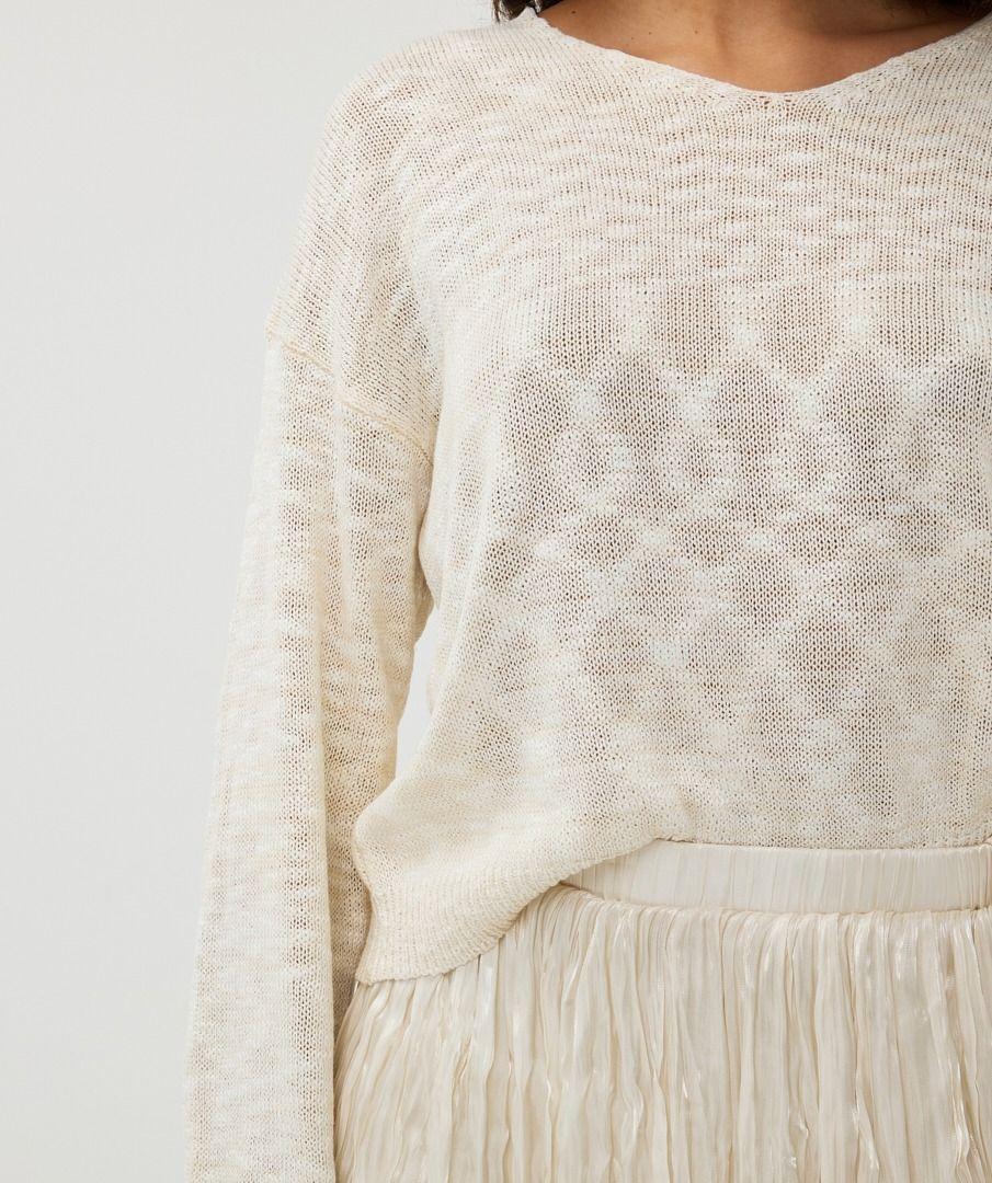 Esqualo Sweater Boxy Slub Ombre