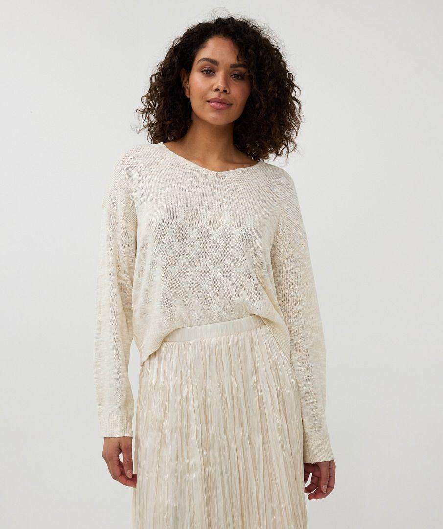 Esqualo Sweater Boxy Slub Ombre