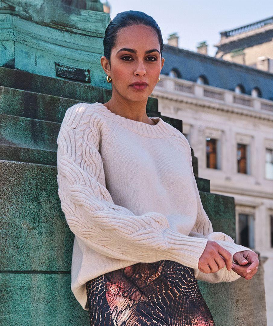 esqualo Sweater cable sleeve