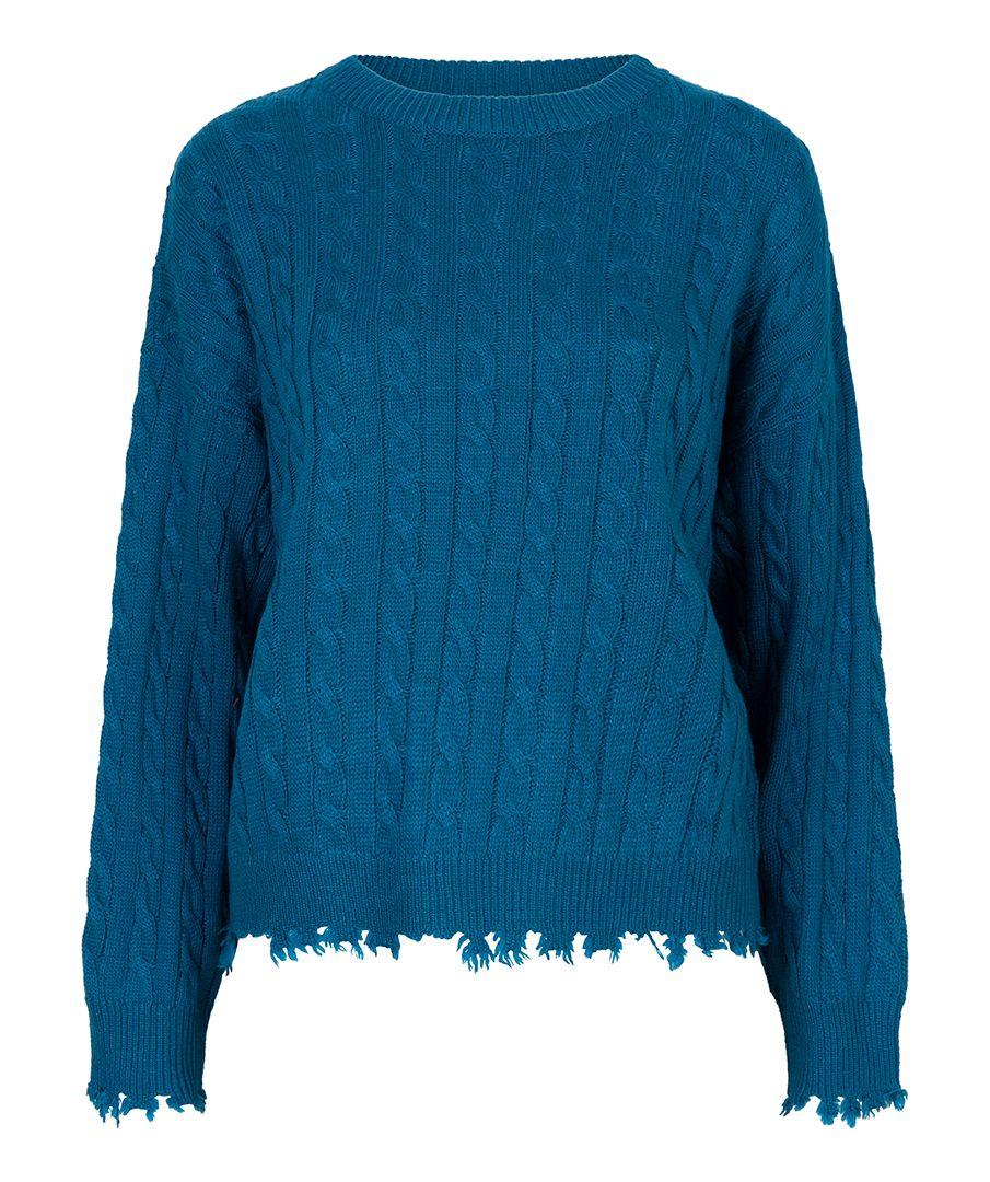 Esqualo Sweater Cables Raw Edge