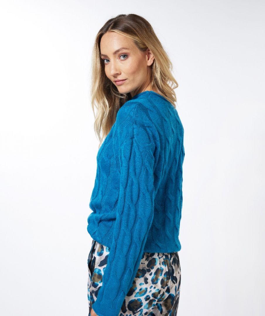 Esqualo Sweater Cables Turtle Neck