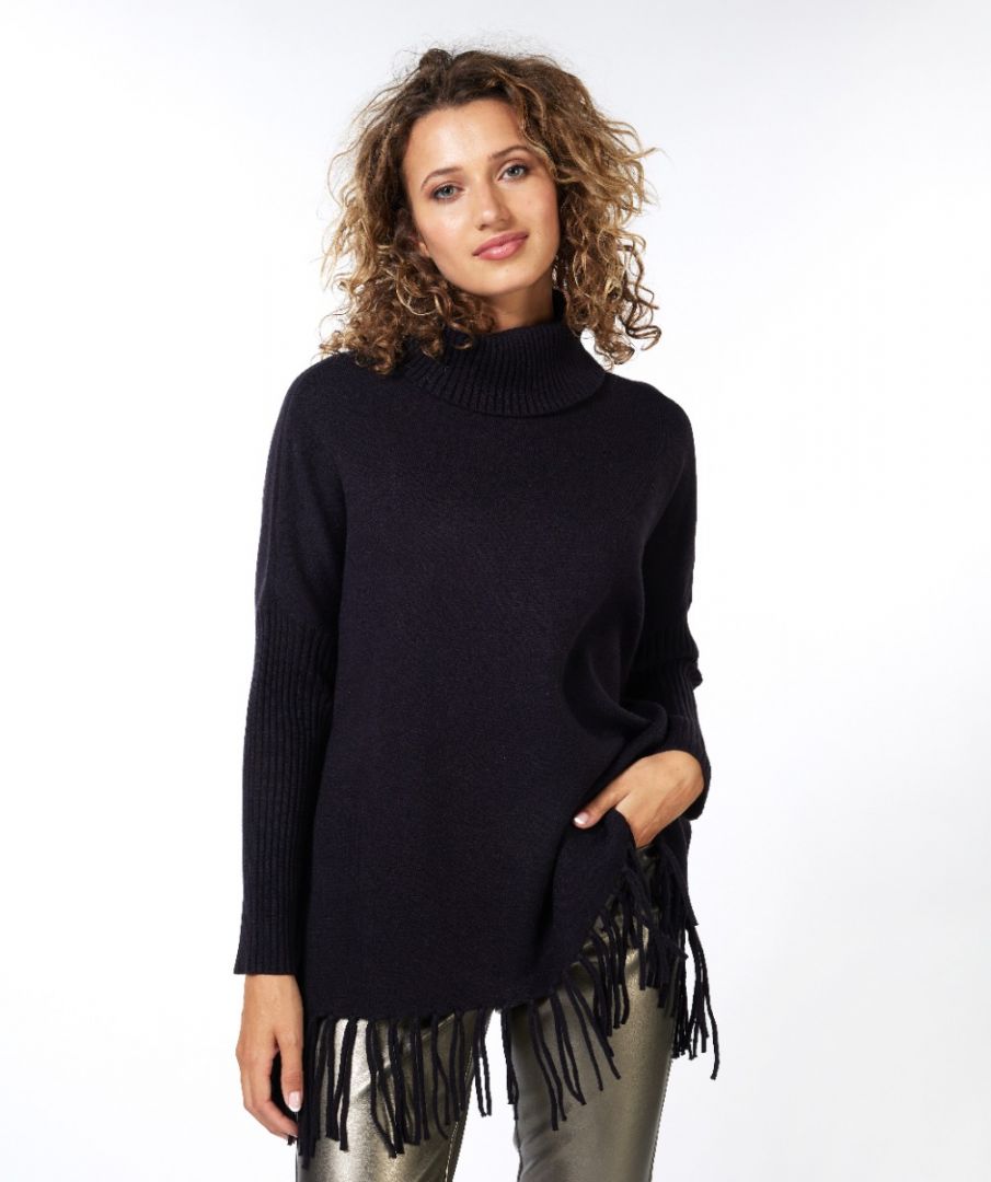 esqualo Sweater col fringes