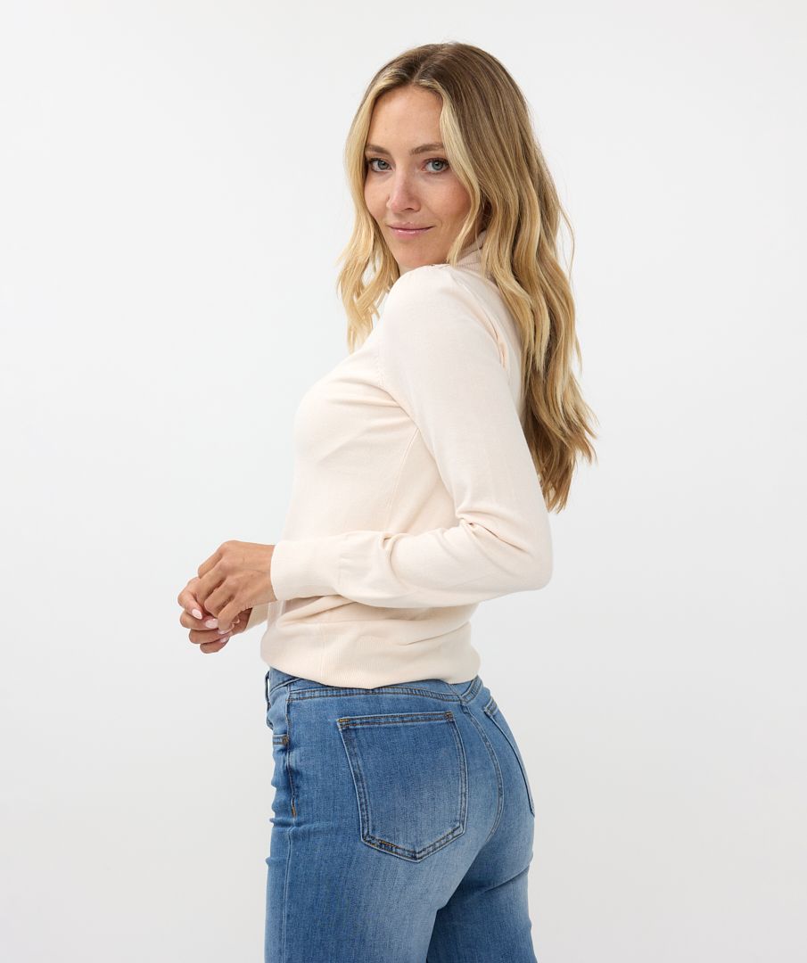 Esqualo Sweater Fancy Detail Shldr Basic Knit