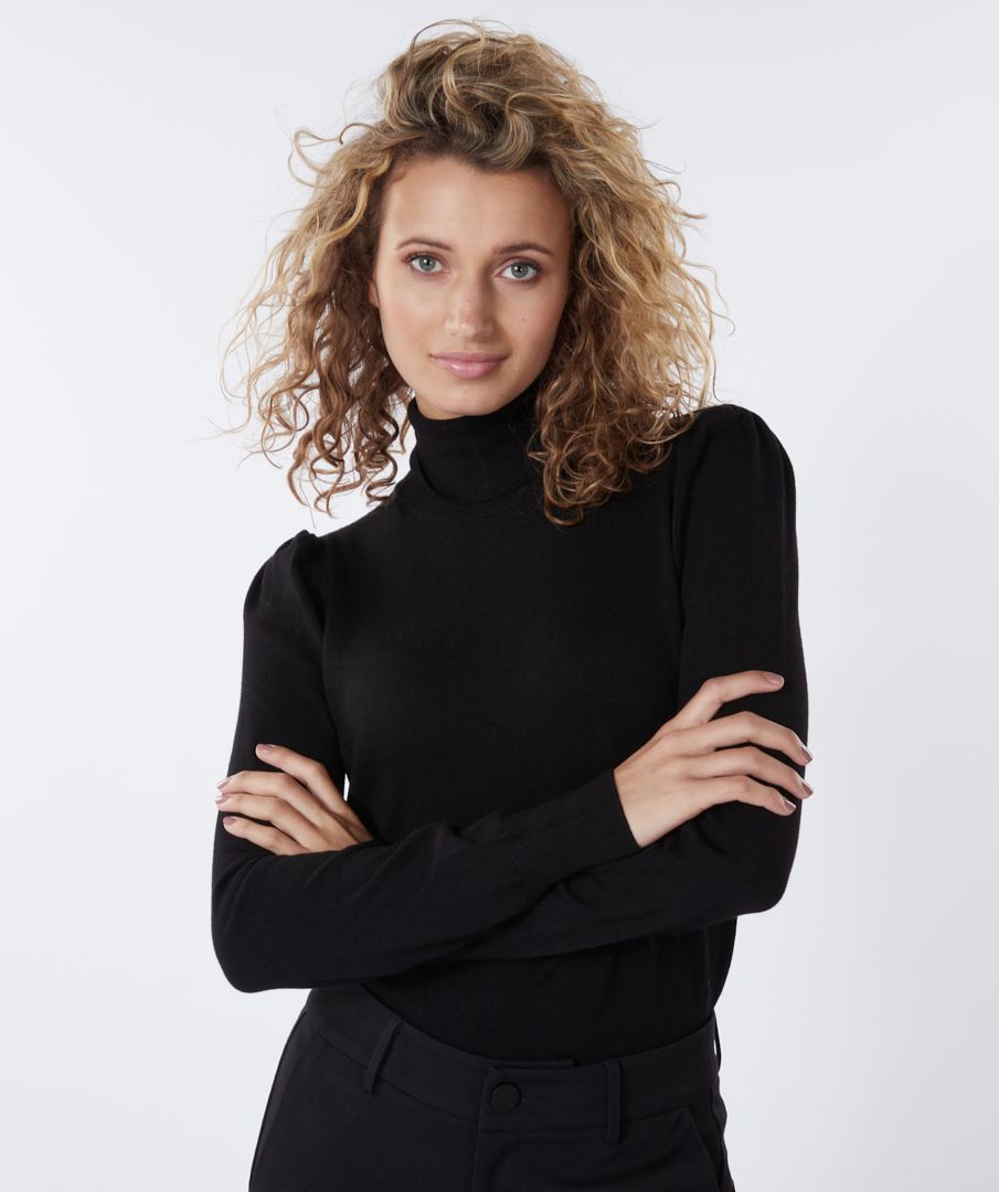 Esqualo Sweater Gathering Shoulder