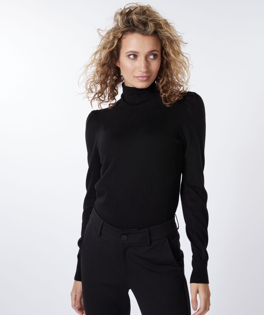 Esqualo Sweater Gathering Shoulder