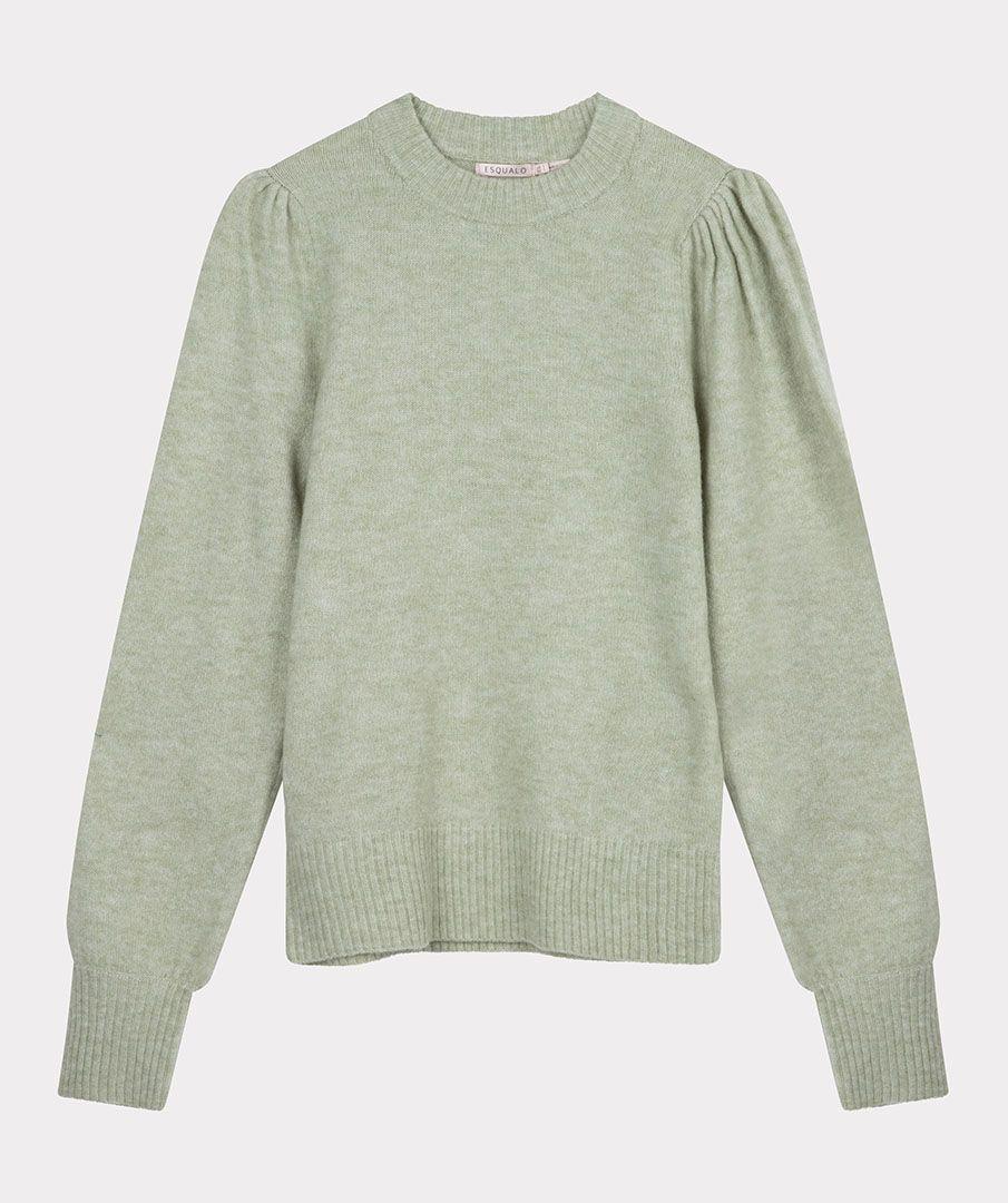 esqualo Sweater gathering sleeve