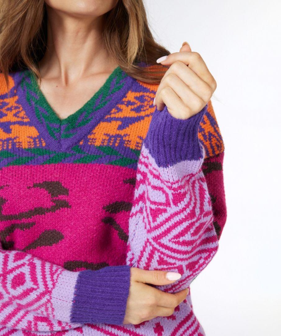 Esqualo Sweater Jacquard Colored