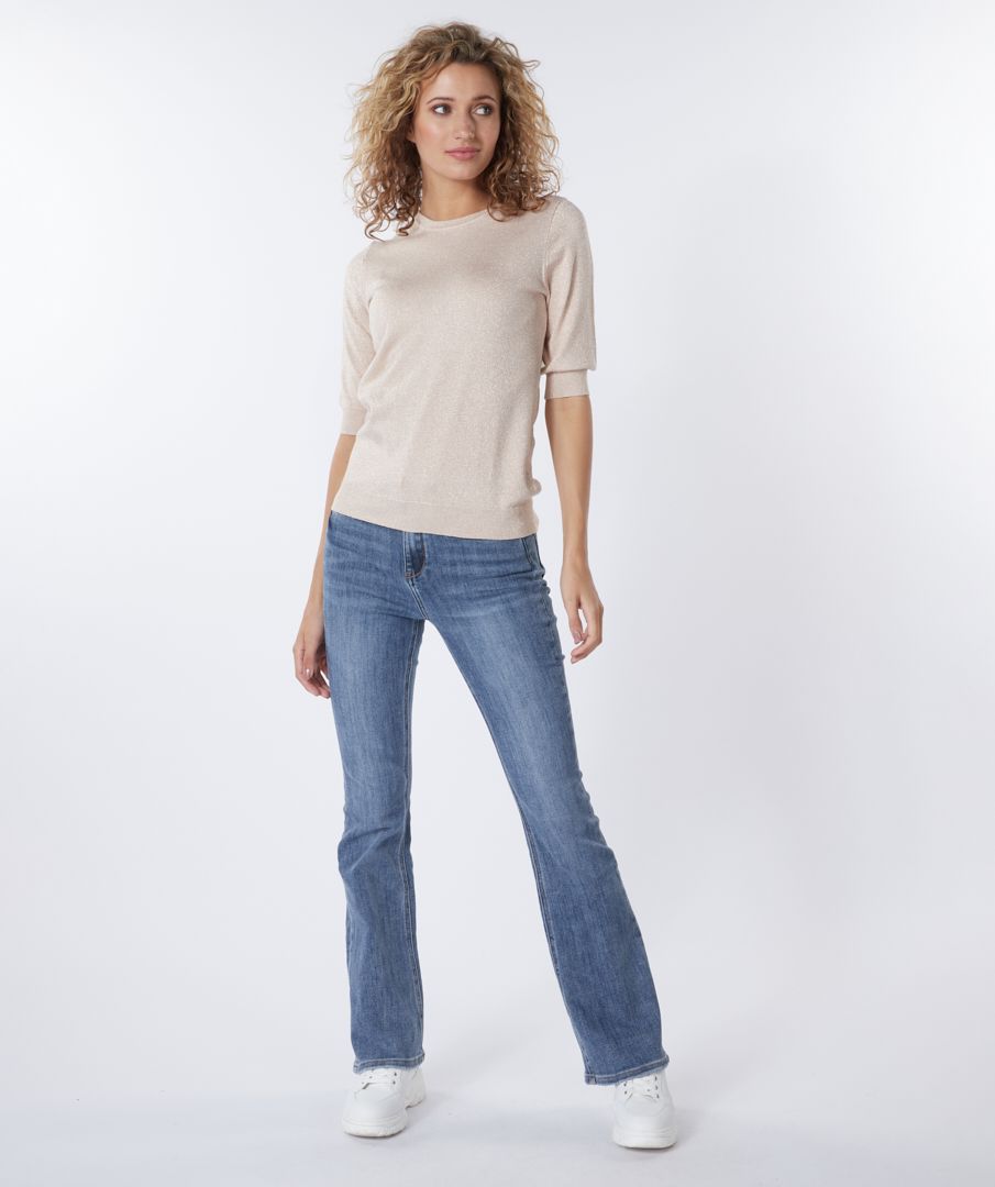 Esqualo Sweater Lurex CB Button