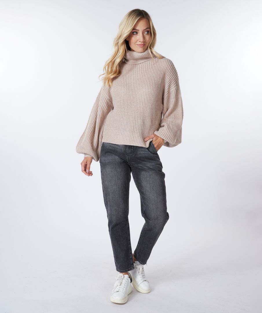 Esqualo Sweater Lurex Cropped Ballon