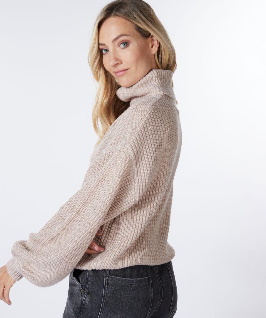 Esqualo Sweater Lurex Cropped Ballon