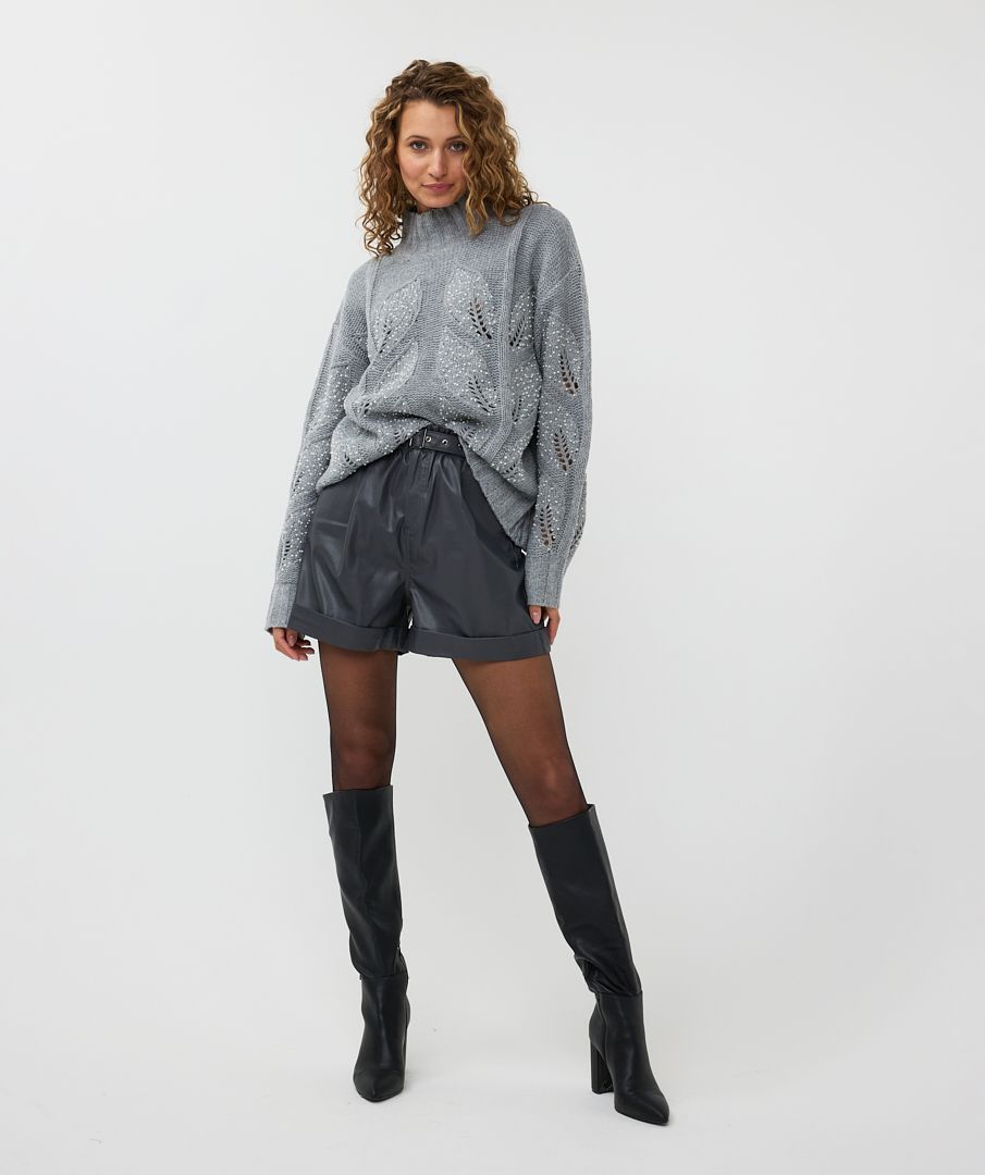 Esqualo Sweater Melange Col Pearl