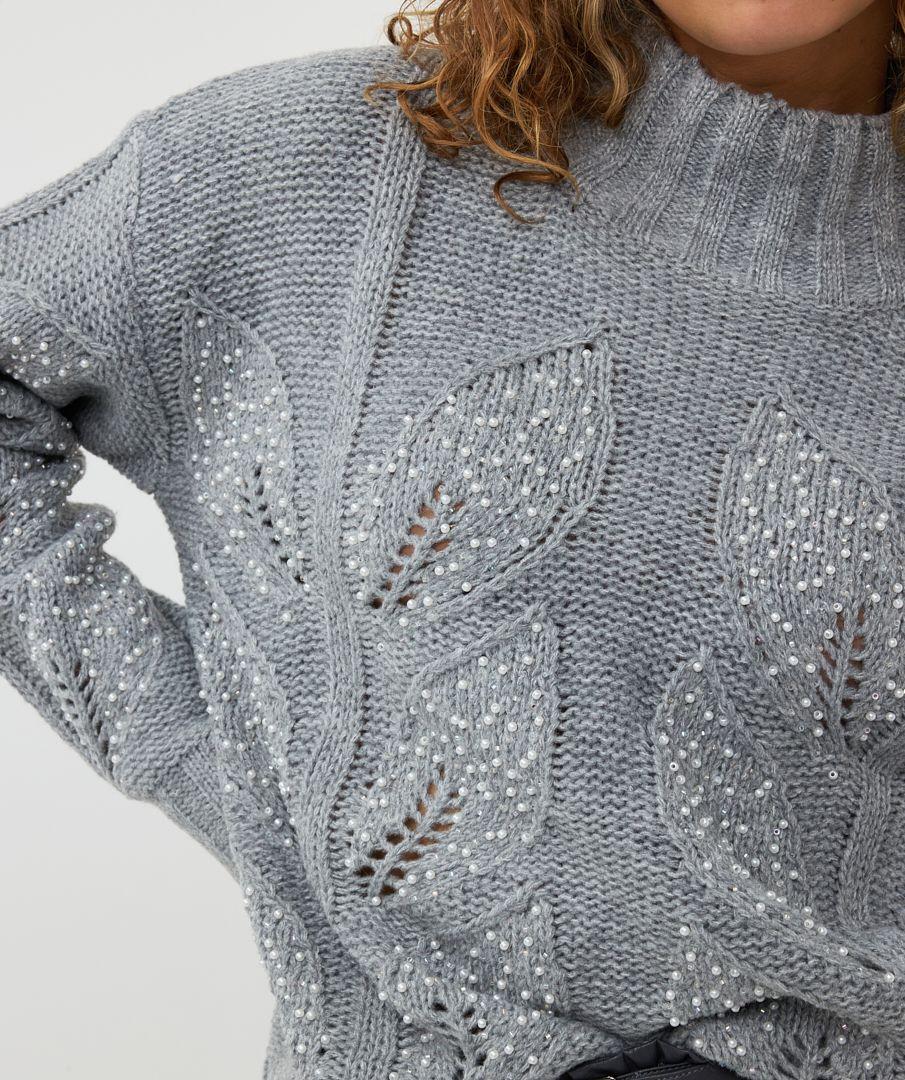 Esqualo Sweater Melange Col Pearl