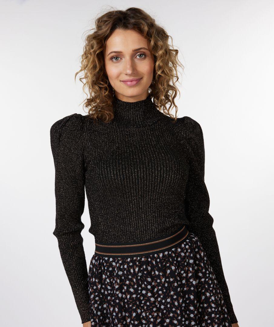 esqualo Sweater mock neck lurex