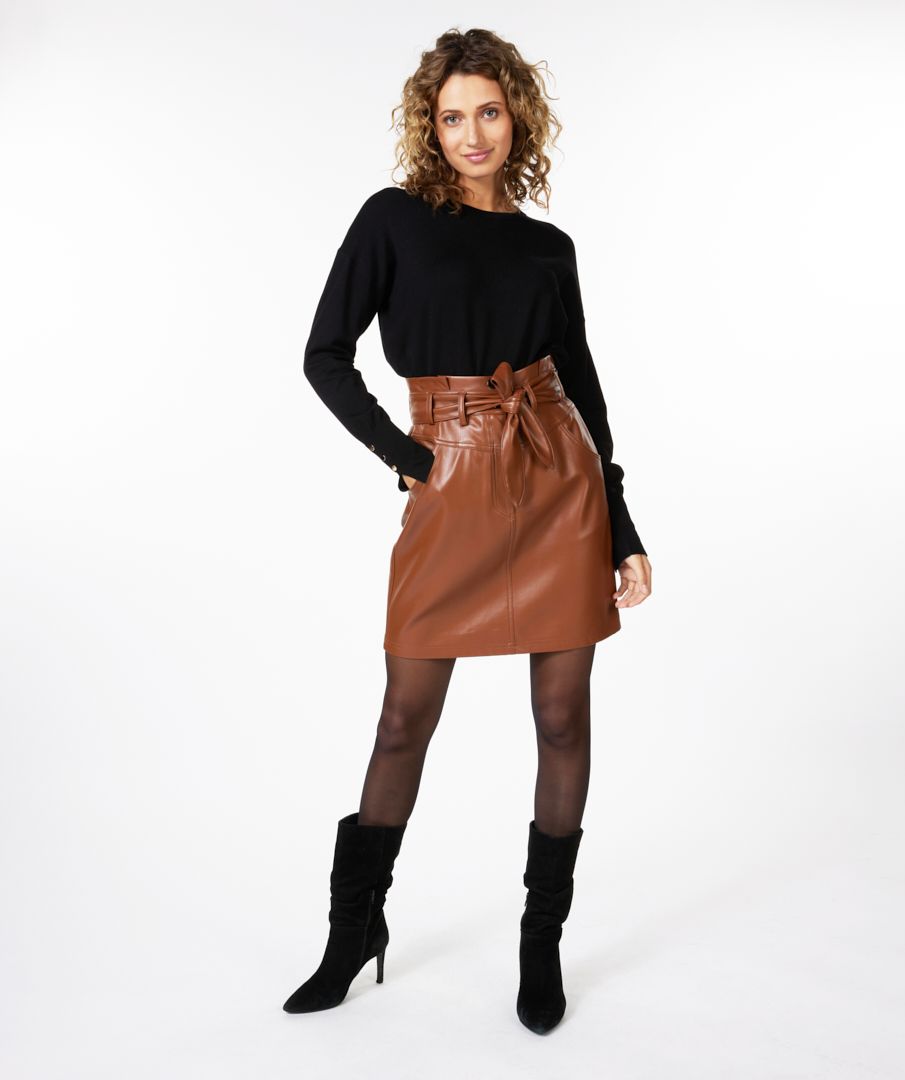 Esqualo Sweater R-neck Buttoned Sleeve Cuff