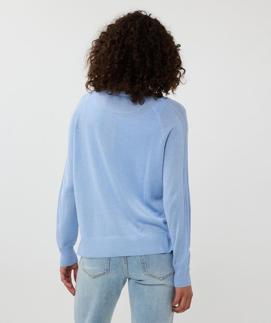 Esqualo Sweater Raglan Pointelle Lurex