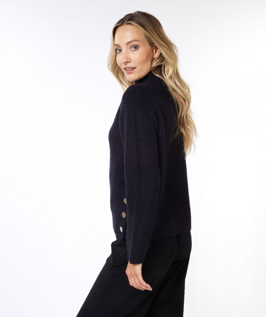 Esqualo Sweater Raglan Snap Button