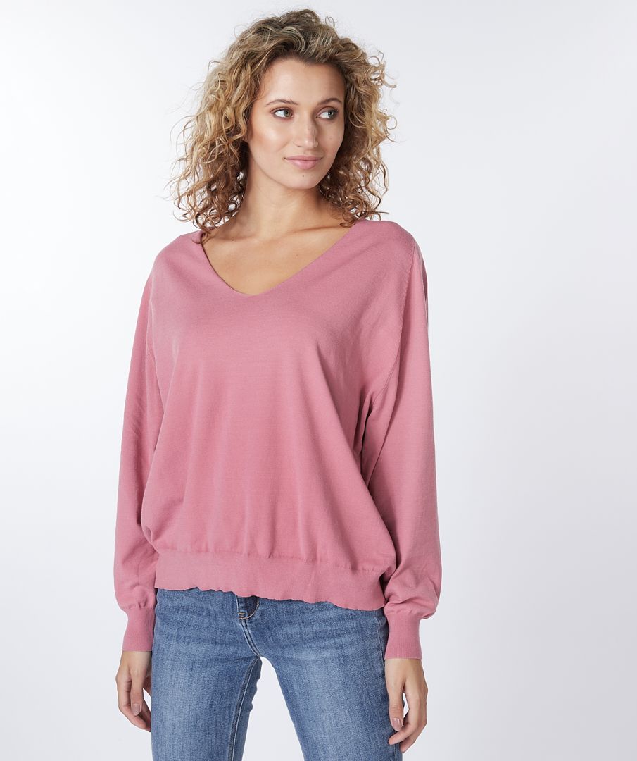 Esqualo Sweater Raglan V Neck