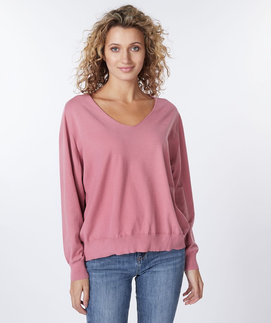 esqualo Sweater raglan V neck